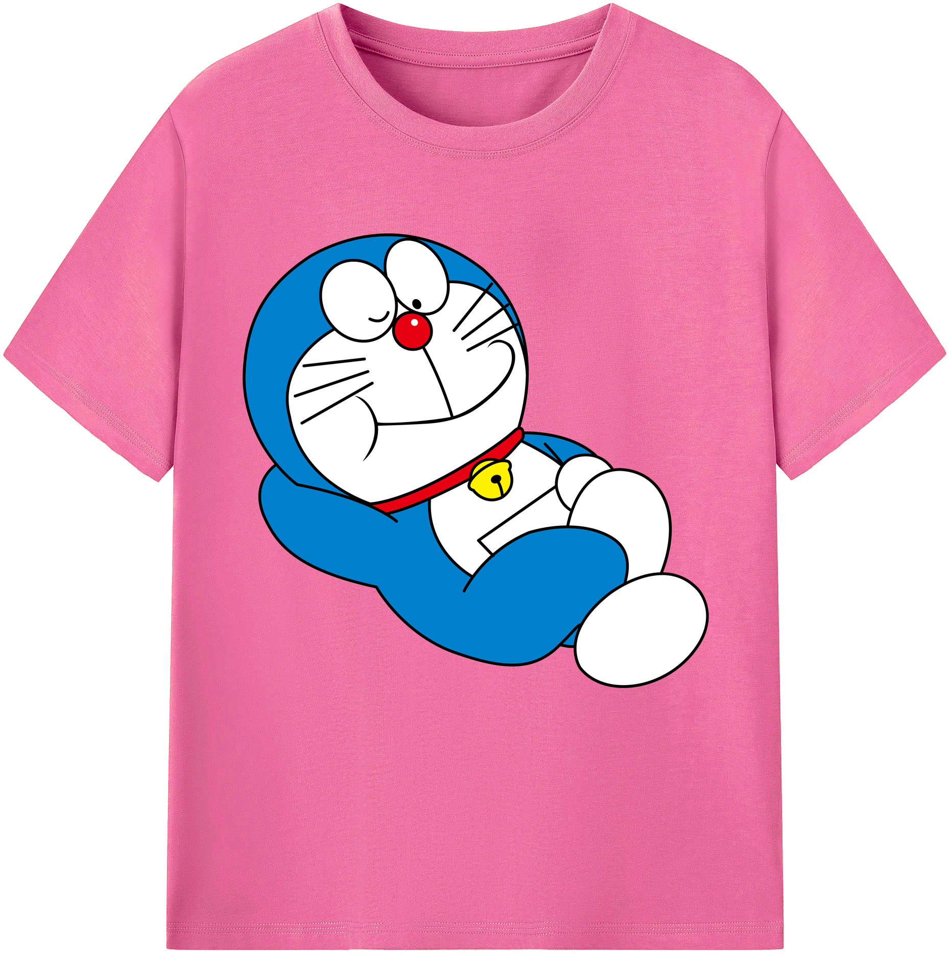 （画像用） ドラえもん Doraemon レディースカジュアルプリントTシャツ（綿100％）